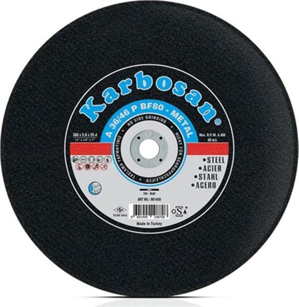 Karbosan 300X3.0X25.4 Nk Metal Sabit Tezgah Kesme Diski 910840 (A 30/36 P Bf80) - Image 1