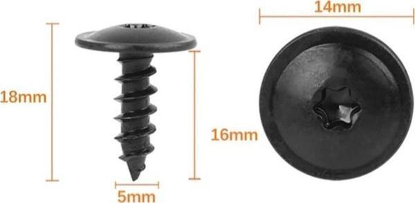 NS Nilser Auto Parts 10 adet Vw Cıvata Kaporta Trim Tüm Modeller Uyumludur 90974701 - Image 1