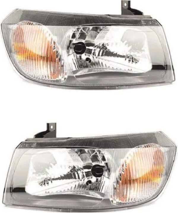 AYFAR Ford Transit Uyumlu V184 Ön Sağ Sol Motorlu Far Takımı 2001-2006 - Image 1