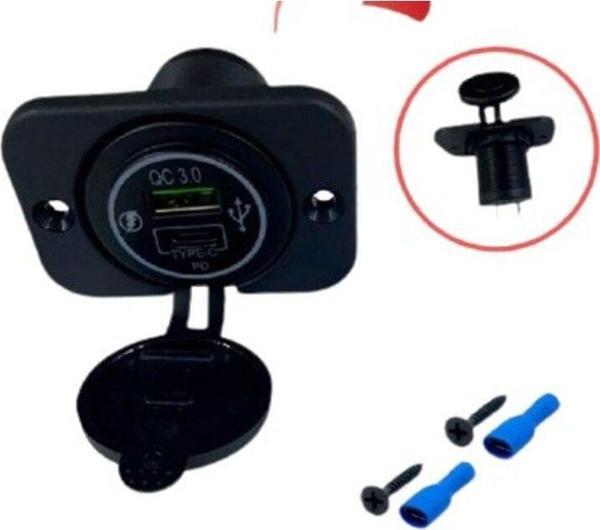 NS Nilser Auto Parts Çakmak Soketi 9V-30V Marin Type C+USB - Image 1