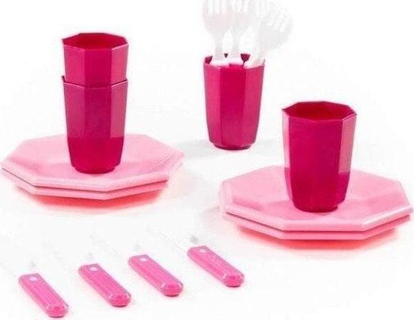 Polesie Çocuk Yemek Takımı Retro 16 Parça File İçinde - Image 1