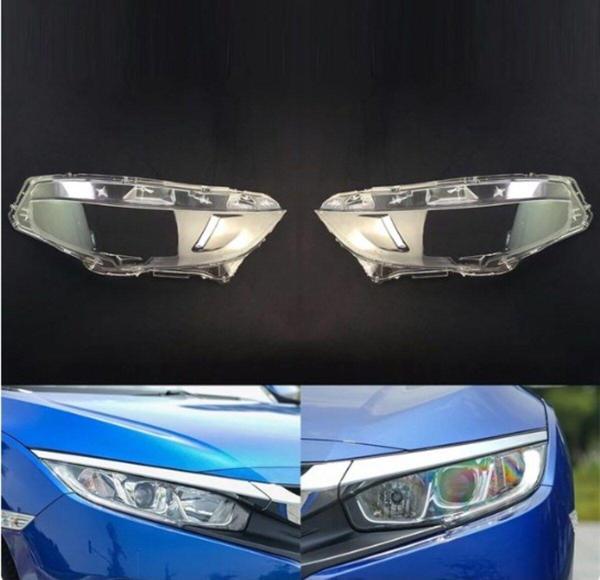 NS Nilser Auto Parts Honda Cıvıc Far Cam Halojen Ledsiz Tip Sağ Sol Set 2016-2021 - Image 1