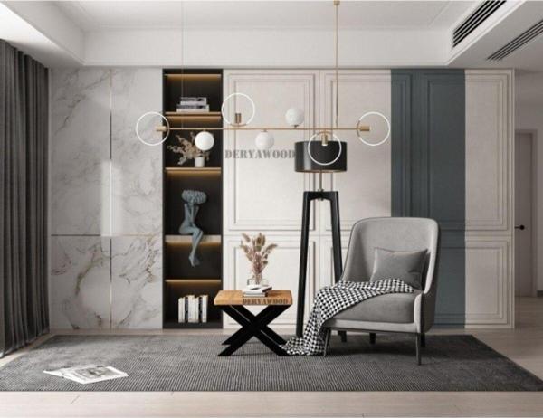 Masif Ahşap Tsuga Ofis Sehpa 60*100*45 - Image 1