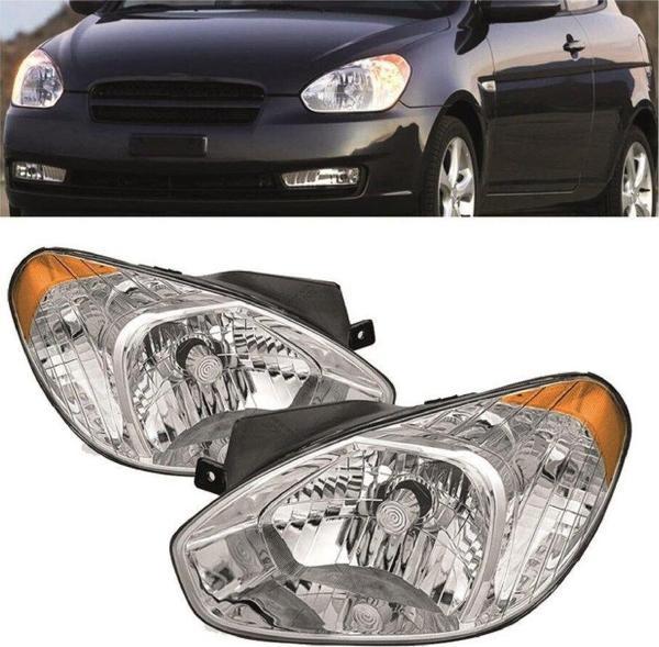 NS Nilser Auto Parts Hyundai Accent Era Sarı Elektırıklı Far Sağ-Sol Set 2007-2009 - Image 1
