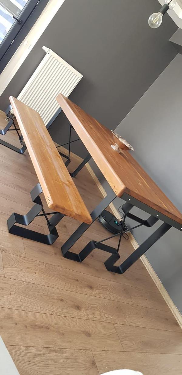  Doğal Ahşap Yemek Masası-80-180 - Image 1