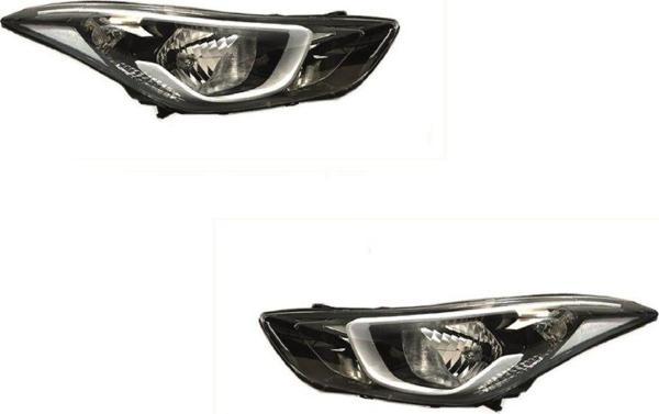 NS Nilser Auto Parts Hyundai Elantra Sağ Sol Far Lambası Set 2013-2015 - Image 1