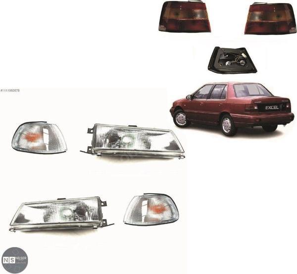 NS Nilser Auto Parts Hyundai Excel Sağ Sol Sinyal + Far Set Takımı + Stop Set 1992-94 - Image 1