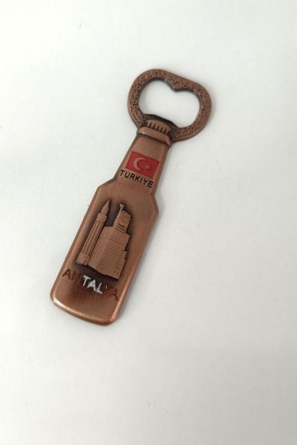 Antalya Görselli Metal Açacak Mıknatıslı Magnet Buzdolabı Süsü Şişe Açacağı - Image 1