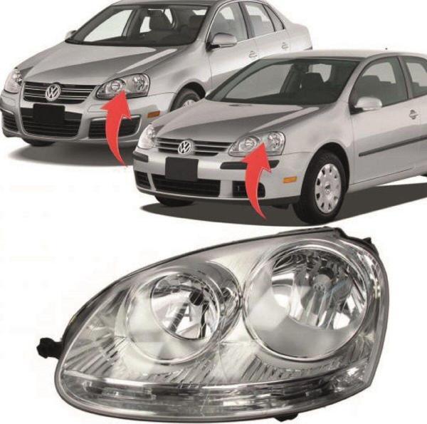 NS Nilser Auto Parts Vw Golf 5 Jetta Sol Far Lambası İçi Nikelajlı 2005-2011 - Image 1
