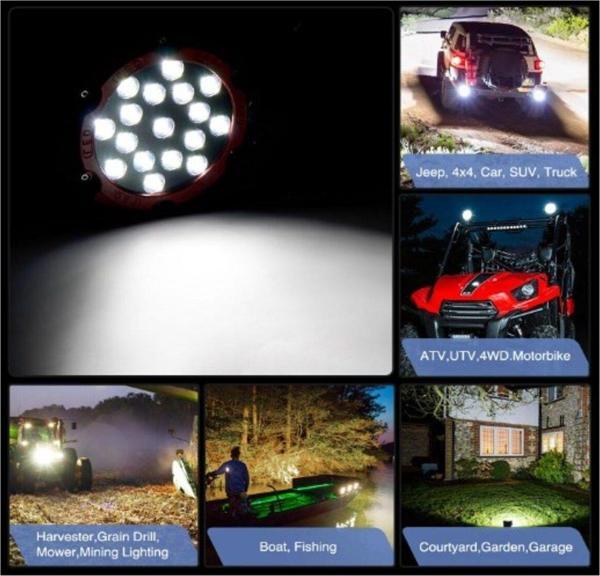 NS Nilser Auto Parts SUV -OFF ROAD Led Pod 7 İnç 51w 5100LM Led Işık Tampon IşıklarI - Image 1