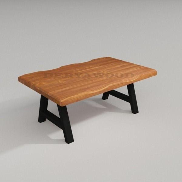Masif Ahşap Dahlia Sulamalı Sehpa 85*110*45cm - Image 1