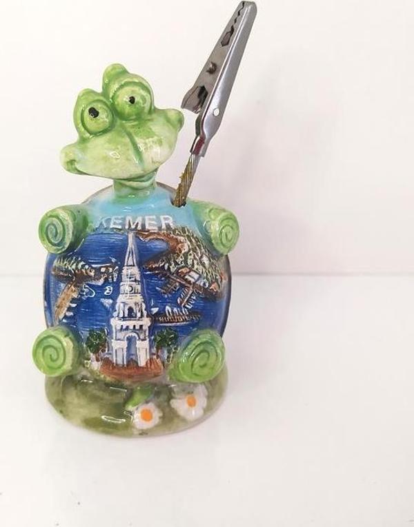 Kaplumbağa Minik Notluk Dekoratif Biblo Masaüstü Süsü 8 cm - Image 1