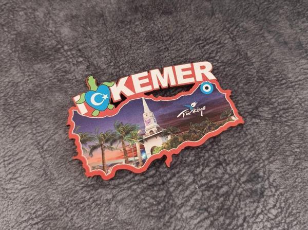 Magnet Antalya Görseli Caretta Kule Turistik Buzdolabı Süsü Manyetik Mıknatıslı Hediyelik Eşya - Image 1