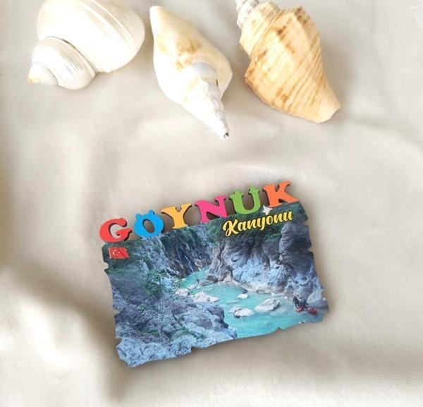 Magnet Antalya Göynük Kanyonu Ahşap Mıknatıslı Buzdolabı Süsü  - Image 1