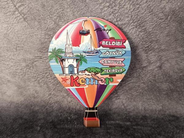 Magnet Deniz Manzara Plaj Balon Buzdolabı Süsü Ahşap Mıknatıslı Magnet Mıknatıslı Hediyelik Eşya - Image 1