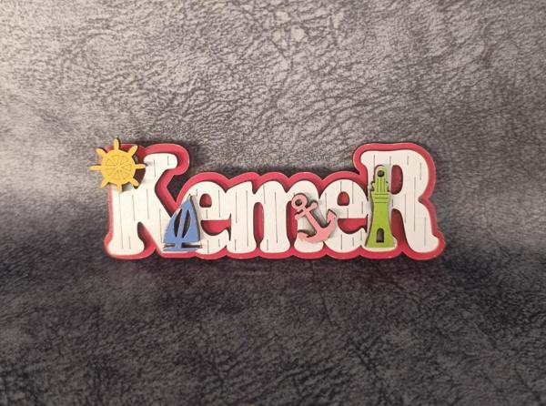 Magnet Dümen Çapa Gemi Kule Yelken Deniz Kabuk Nazar Göz Buzdolabı Süsü Ahşap Magnet Mıknatıslı Hediyelik Eşya - Image 1