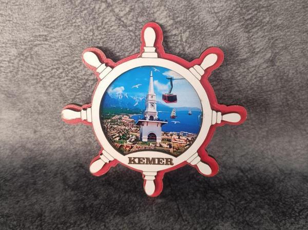 Magnet Gemi Dümen Kule Deniz Martı Buzdolabı Süsü Ahşap Magnet Mıknatıslı Hediyelik Eşya - Image 1