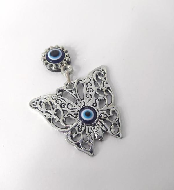 Magnet Kötü Göz Nazar Boncuklu Kelebek Buzdolabı Süsü Mıknatıslı Mağnet  - Image 1