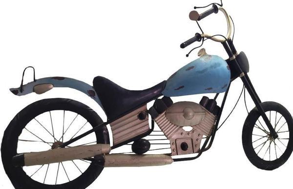 Tablo Pano Metal Motor Motorsiklet Duvar Bahçe Okul Kreş Ofis Dekor   - Image 1