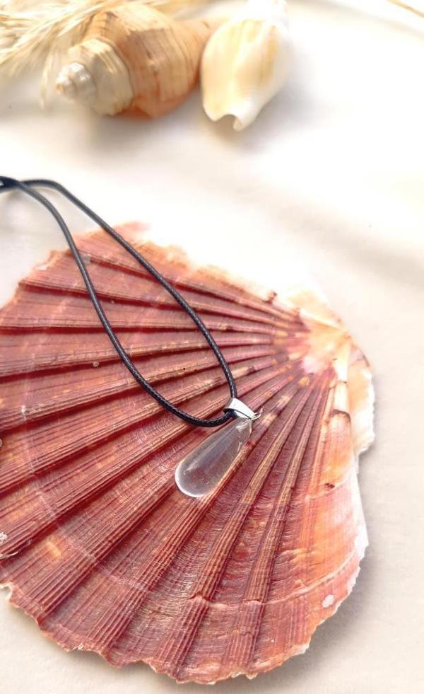 Kolye Gerdanlık Çakra Yoga Reiki Doğal Kristal Kuvars Taşı Kadın Hediye  - Image 1