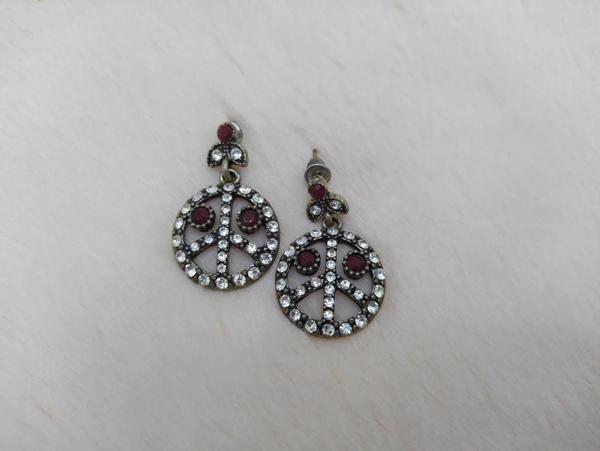 Hdmarketim Otantik Osmanlı Motifli Swarovski Taşlı Işıltılı Hürrem Sultan Modern Eskitme Küpe - Image 1
