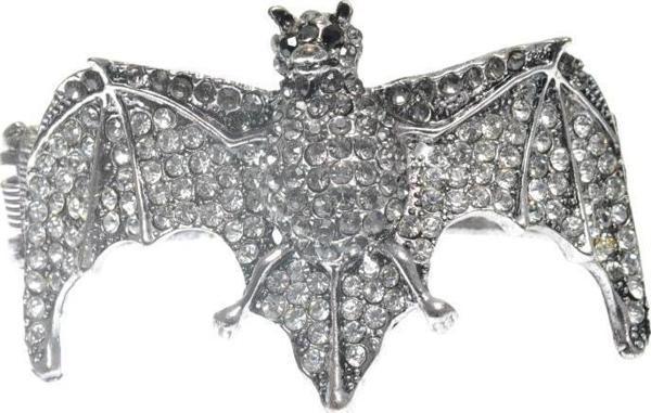 Hdmarketim Otantik Swarovski Taşlı Yarasa Kelepçe Metal Bileklik 5499 - Image 1
