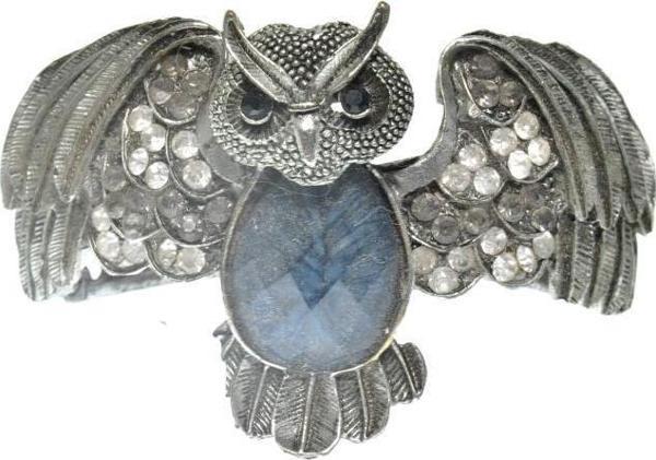 Hdmarketim Otantik Swarovski Taşlı Yarasa Kelepçe Metal Bileklik 5511 - Image 1