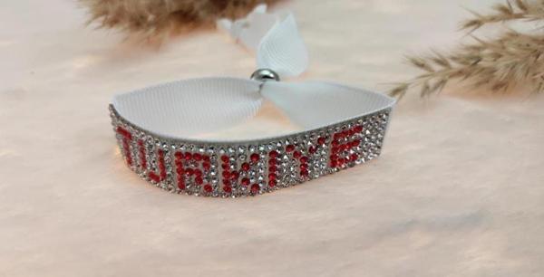 Hdmarketim Swarovski Taşlı Türkiye Yazılı Ayarlanabilir Bileklik - Image 1