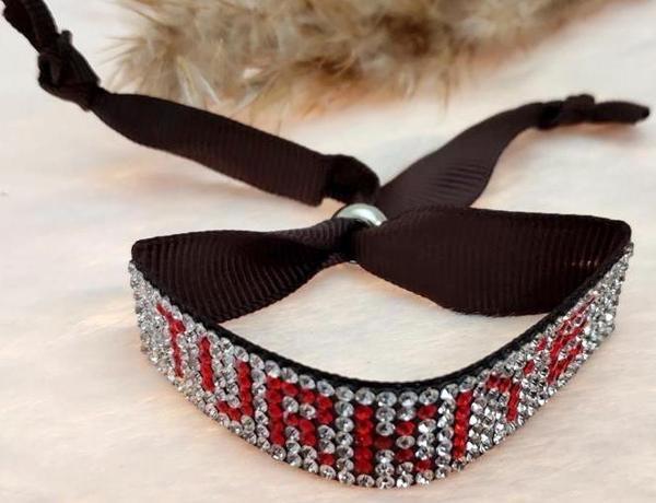Hdmarketim Swarovski Taşlı Türkiye Yazılı Ayarlanabilir Bileklik - Image 1