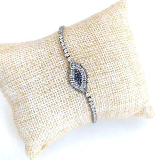 Asansörlü Swarovski Taşlı Bileklik Ayarlanabilir   - Image 1