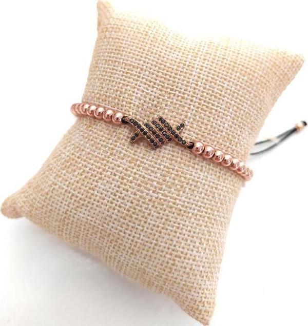 Swarovski Taşlı Bileklik Ayarlanabilir Kadın Rose Gold 9569 - Image 1