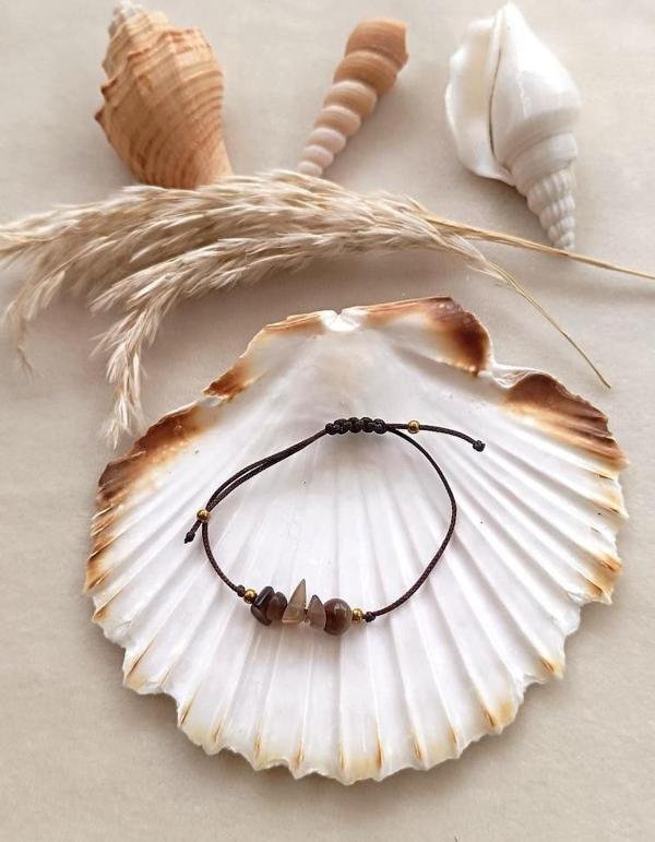 Bileklik Doğal Kedigözü Ayarlanabilir Çakra Yogo Kadın Kız Erkek Takı - Image 1