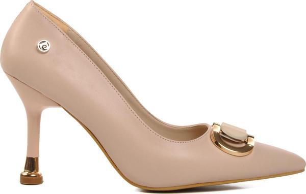 Pierre Cardin PC-54021 Krem Kadın Topuklu Ayakkabı - Image 1
