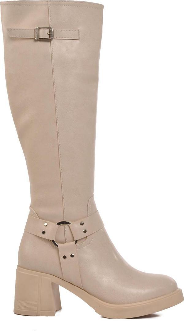 Pierre Cardin PC-54119 Krem Kadın Çizme - Image 1