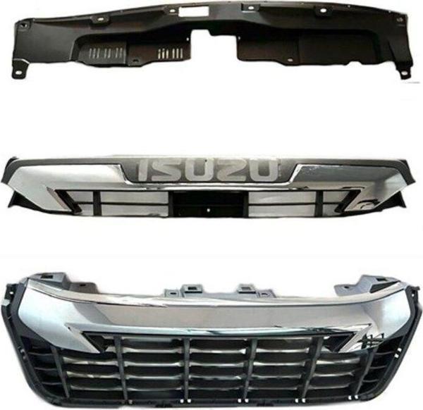 NS Nilser Auto Parts Isuzu D-Max Ön Panjur Krom Gri 2020-2022 - Image 1