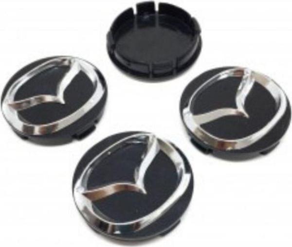 NS Nilser Auto Parts Mazda 6 Uyumlu  Jant Göbek Takım 4 Adet siyah 2004-2015 - Image 1