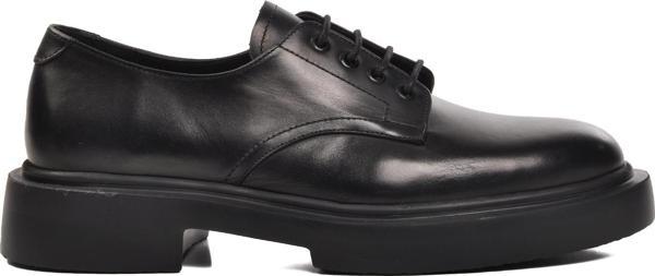 Ayakmod Premium 1085 Siyah Deri Geniş Kalıp Erkek Günlük Ayakkabı - Image 1