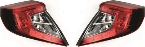 NS Nilser Auto Parts Honda Civic Dış Sağ Sol Stop Lambası Takımı 2016-2021 Uyumlu - Image 1