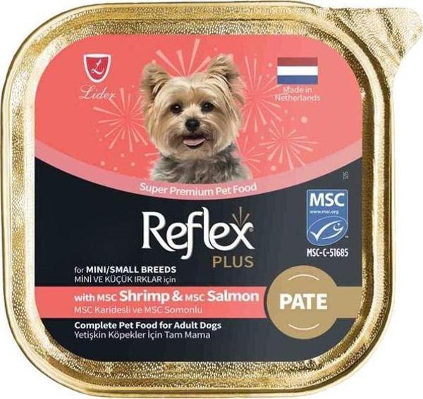 Reflex Plus Pate Msc Karidesli Ve Msc Somonlu Mini Ve Küçük Irk Yetişkin Köpek Konservesi 85 Gr - Image 1