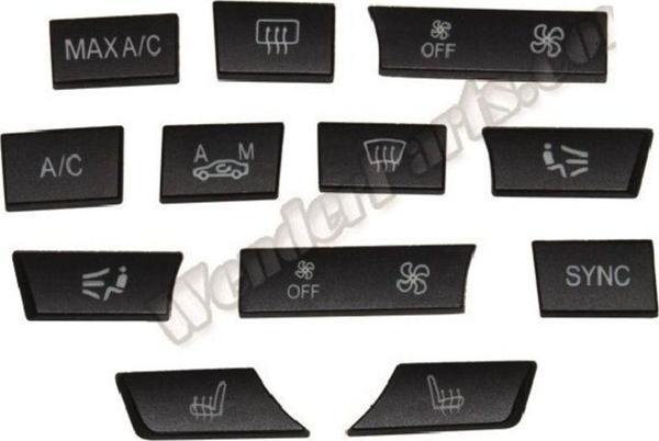 NS Nilser Auto Parts Klima Tuş Takımı F10 F07 F01 X5 X6 F16 12 Adet 2013-2018 - Image 1