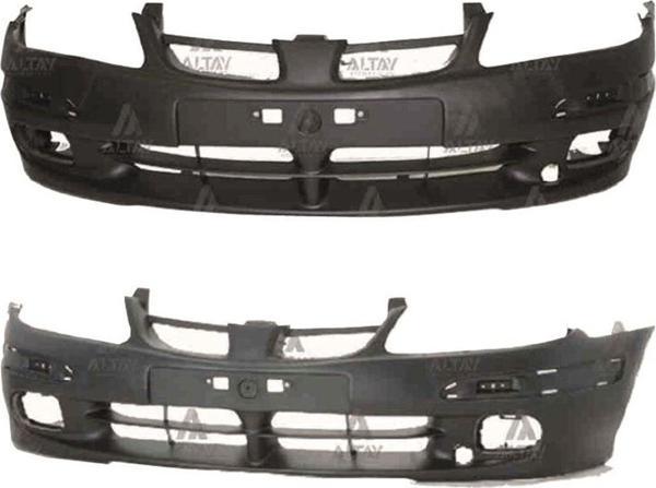 NS Nilser Auto Parts Nissan Almera Ön Tampon Siyah Sis Bant Delikli 2000-2003 - Image 1