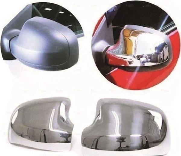 S Dizayn Dacia Sandero Ayna Kapağı Sağ Sol Krom 2007-2014 - Image 1