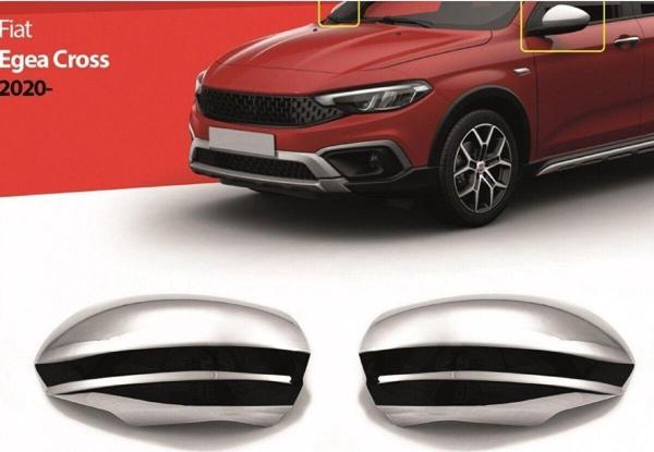 S Dizayn Fiat Egea Cross Sağ Sol Ayna Kapağı Takım 2020 Sonrası Uyumlu - Image 1