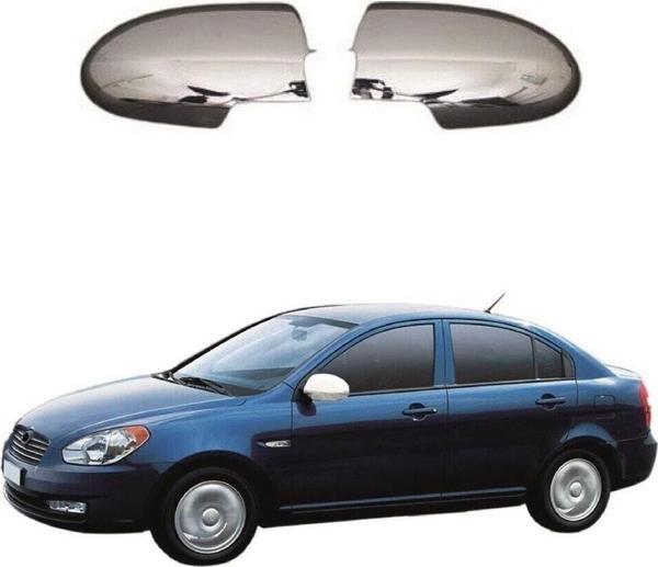 S Dizayn Hyundai Accent Era Krom Ayna Kapağı Sağ Sol Takım 2005-2011 - Image 1