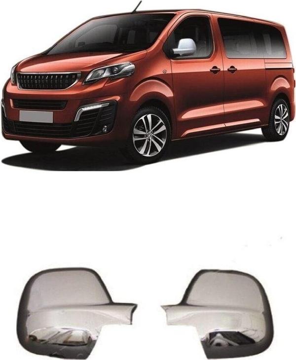 S Dizayn Peugeot Expert Krom Ayna Kapağı Set 2016 Sonrası - Image 1