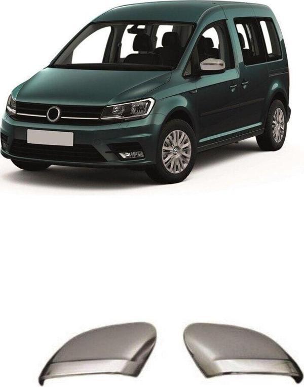 S Dizayn Vw Caddy Sağ Sol Ayna Kapağı Krom Takım 2015 Sonrası Uyumlu - Image 1