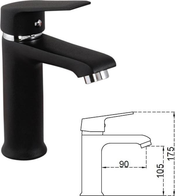 STİLLA BLACK LAVABO BATARYASI - Image 1