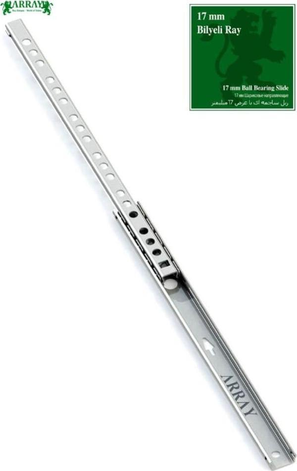 ARRAY TELESKOPİK İNCE BİLYALI ÇEKMECE RAYI 17 MM 502 MM - Image 1