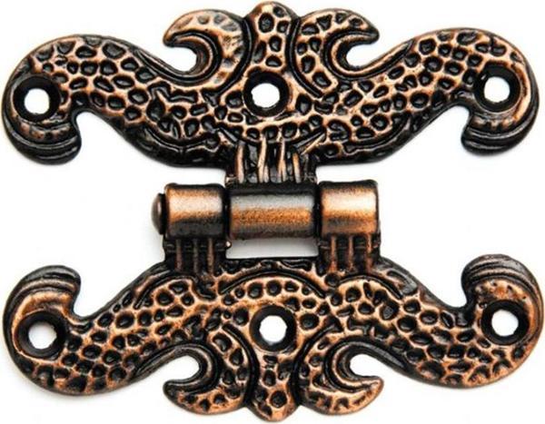 KELEBEK MENTEŞE KÜÇÜK ANTİK BAKIR 40 MM  ( 2 ADET ) - Image 1