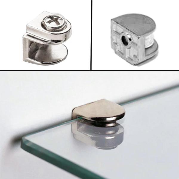 METAL CAM RAF TUTUCU DÜZ KROM ( 5 ADET ) - Image 1